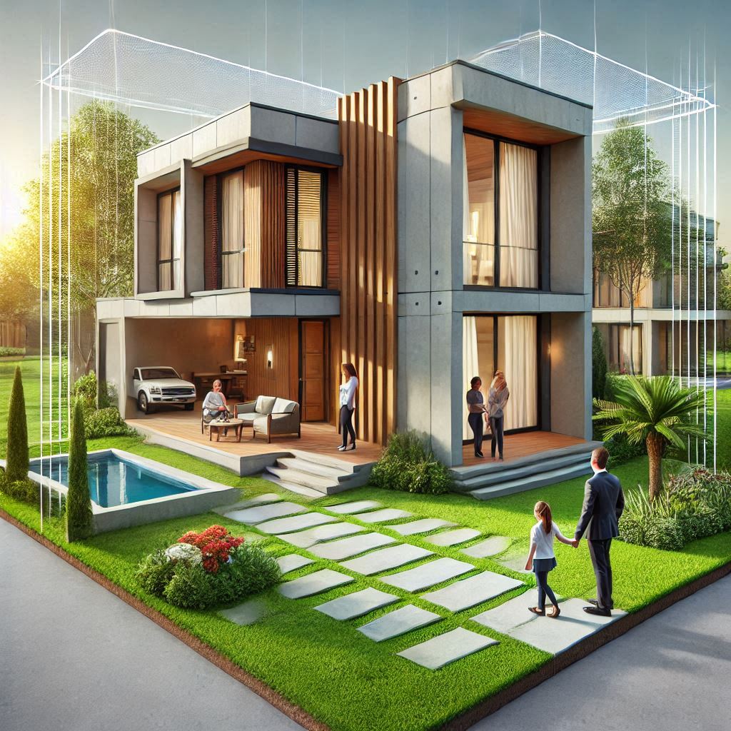 خانه ای مدرن برای یک خانواده