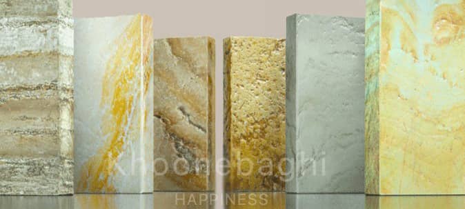 سنگ تراورتن و رنگ بندی سنگ تراورتن
