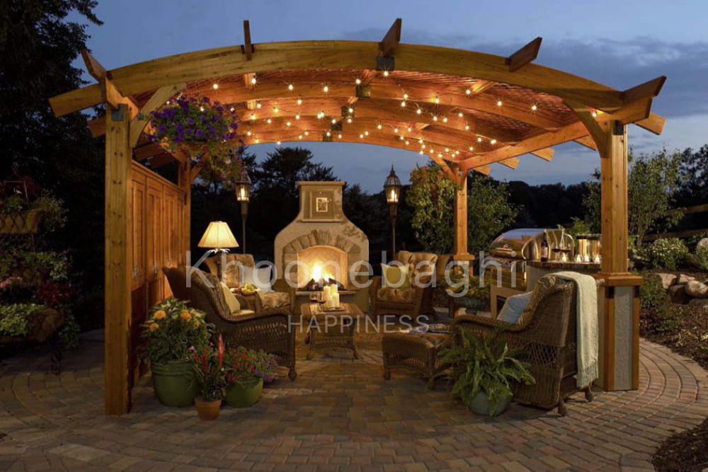 الاچیق های روستیک این سبک بر استفاده از مواد خام و بدون پرداخت تأکید دارد و فضایی گرم و ارگانیک ایجاد میکند