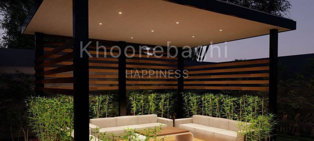 الاچیق های مدرن مینیمالیستی ساده زیبا دلنشین فضایی برای ریلکس کردن وجشنهای مدرن