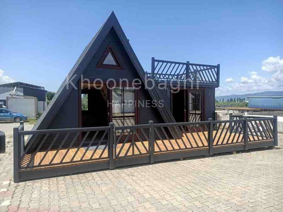 کلبه سوئیسی پیش ساخته مدرن خونه باغی khoonebaghi (2)