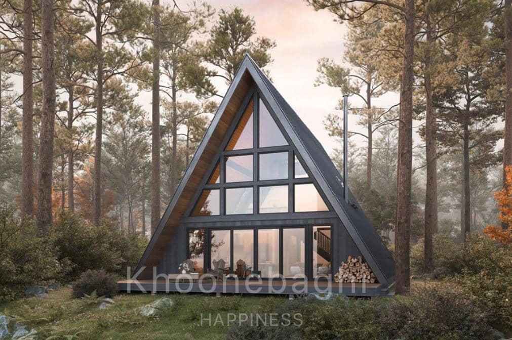 کلبه سوئیسی پیش ساخته مدرن خونه باغی khoonebaghi (2)